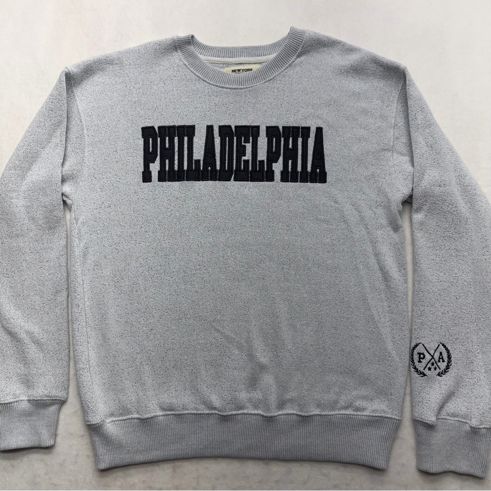 New York Popular Philadelphia Grey Pullover Sweater Women’s Size XL